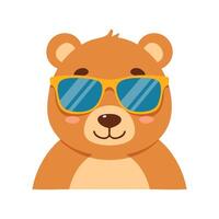 Bear with Sunglasses vector