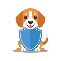 Beagle with Shield vector