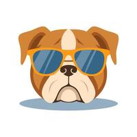 Bulldog with Sunglasses vector