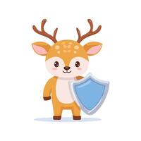 Deer with Shield vector