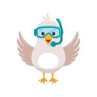 Dove with Goggles vector