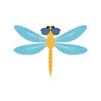 Dragonfly with Sunglasses vector