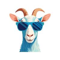 Goat with Sunglasses vector