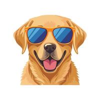 Labrador Retriever with Sunglasses vector