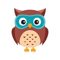 Owl with Theater Mask vector