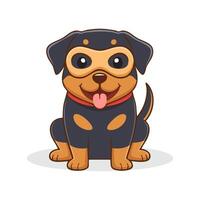Rottweiler with Theater Mask vector