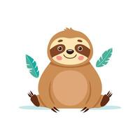 Sloth with Theater Mask vector