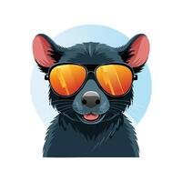 Tasmanian Devil with Sunglasses vector