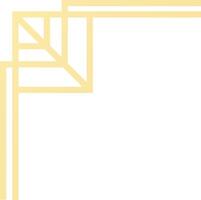 Geometric cream colored frame corner with art deco style creating an elegant and decorative border, perfect for adding a touch of vintage sophistication to any design vector