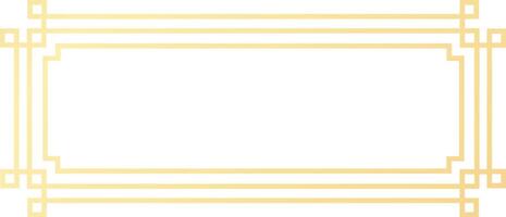 Golden frame providing an elegant and stylish border, perfect for adding a touch of sophistication and luxury to designs, invitations, or announcements vector