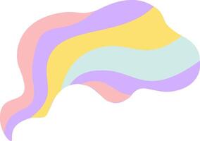 Soft pastel colors blend together in a wavy abstract design, creating a modern and stylish background perfect for various creative projects vector