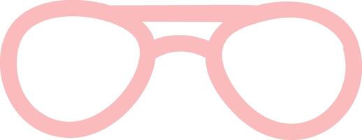 Stylish pink aviator sunglasses resting on a white background, embodying summer vibes, fashion trends, and essential sun protection while adding a touch of elegance and coolness vector