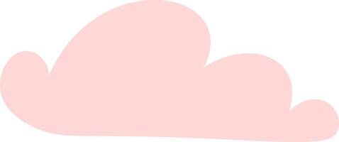Delicate pink cloud drifting in a vast, empty white sky, creating a serene and tranquil atmosphere that inspires feelings of peace and dreamy wonder vector