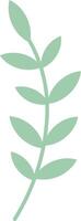 Pastel green leaf growing gracefully, symbolizing nature, growth, and simplicity. Perfectly suited for minimalist and eco friendly designs, embodying freshness and tranquility vector