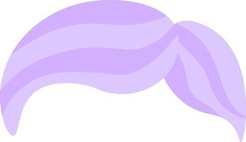 Purple hair flowing in soft waves, dancing gently in the wind, evokes a sense of movement and elegance, making it ideal for beauty and fashion projects vector