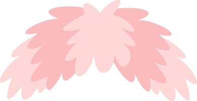 Pink fluffy wings embodying freedom, grace, and delicate beauty, capturing the essence of dreams and aspirations while evoking feelings of hope and tranquility in the air vector