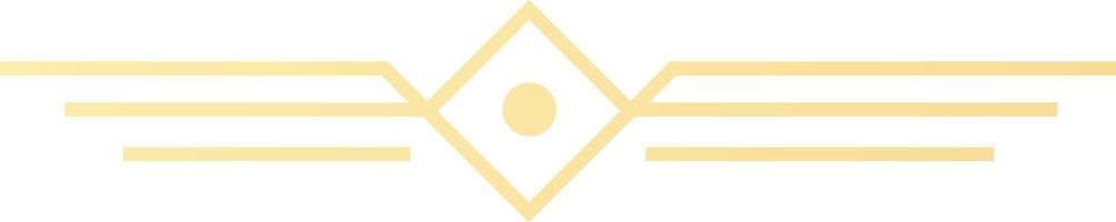Golden geometric abstract logo featuring a diamond shape with a central circle and three horizontal lines on each side, exuding balance and sophistication for modern brands vector