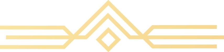 Golden abstract geometric lines forming a triangle and diamond shape against a clean white background, creating an elegant and minimalistic design that exudes modern luxury vector