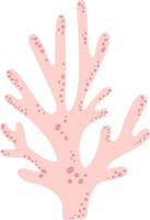 Pink coral featuring small circles thriving underwater in the ocean, adding a beautiful and delicate touch to the vibrant marine ecosystem and enhancing the underwater landscape vector