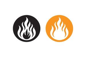 Fire flame icon illustration vector