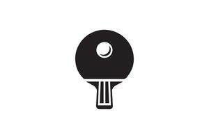 Table tennis racket icon illustration on white background vector