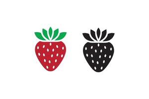 Strawberry icon illustration vector