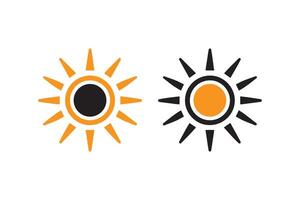 Sun icon illustration vector