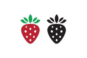 Strawberry icon illustration vector