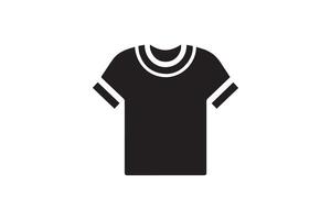 A black t - shirt icon on a white background vector