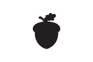 An acorn icon on a white background vector