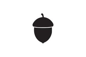 An acorn icon on a white background vector