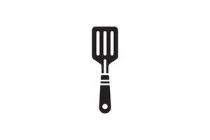 A black and white illustration of a fork vector