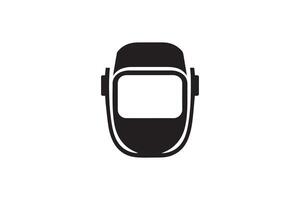 Welder helmet icon illustration on white background vector