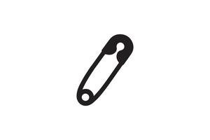 A black and white illustration of a pin vector