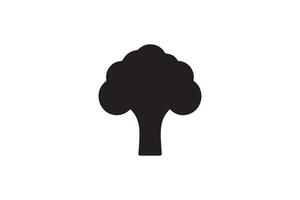 A black and white illustration of a tree vector