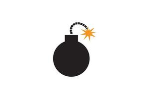 A bomb icon on a white background vector