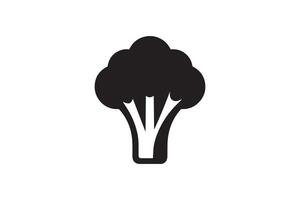 Broccoli icon illustration on white background vector
