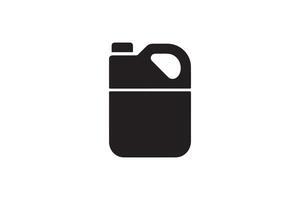 A black and white image of a jug of liquid vector