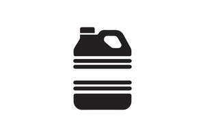 A black and white image of a gallon of gasoline vector
