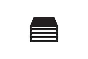 Stack of books icon illustration on white background vector