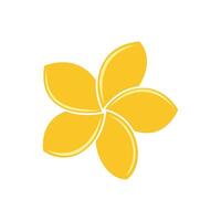 Decorative Yellow plumeria flower Illustration Design. EPS 10. vector