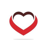 Simple heart logo template Illustration Design. EPS 10. vector