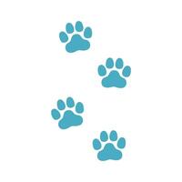Walking Paw Print Logo Template Illustration Design. EPS 10. vector