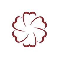 decorative flower ornamental logo template Illustration Design. EPS 10. vector