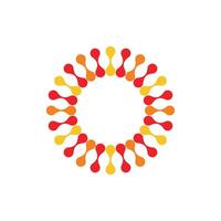 Circle Star Molecule Logo template Illustration Design. EPS 10. vector