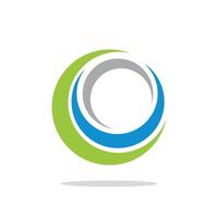 Swoosh Circle Colorful Logo Template Illustration Design. EPS 10. vector