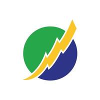 Brazilian Electricity Logo Illustration Design. EPS 10. vector