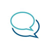Two Speech Bubble Logo Template Illustration Design. EPS 10. vector