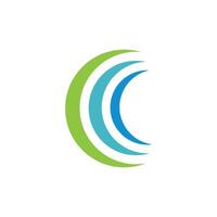 C Letter Swoosh Colorful Logo Template Illustration Design. EPS 10. vector