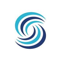 Initial Letter S Swoosh Logo Template Illustration Design. EPS 10. vector